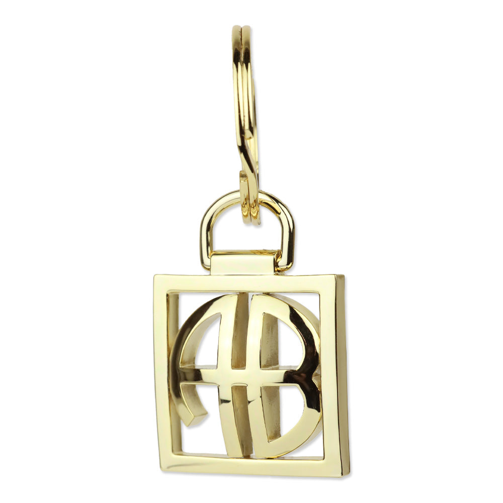 Anine Bing Gold Logo Keychain
