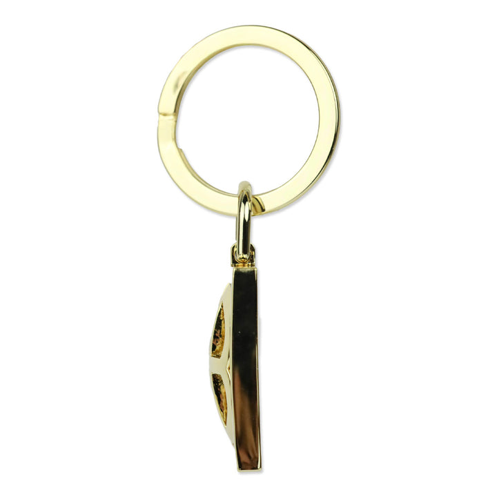 Anine Bing Gold Logo Keychain