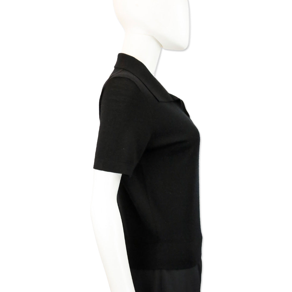 Anine Bing Merino Wool and Cashmere-Blend Moni Polo Sweater