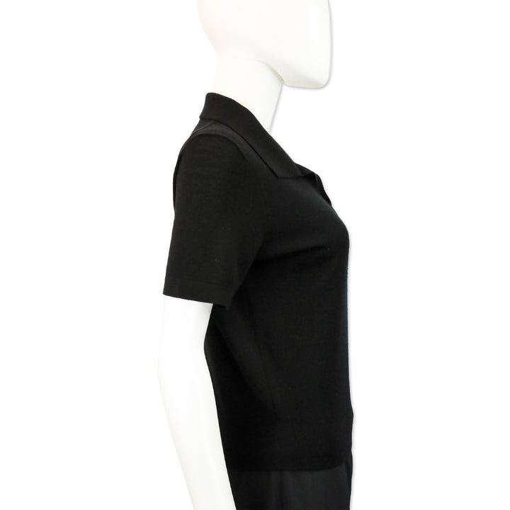 Anine Bing Merino Wool and Cashmere-Blend Moni Polo Sweater