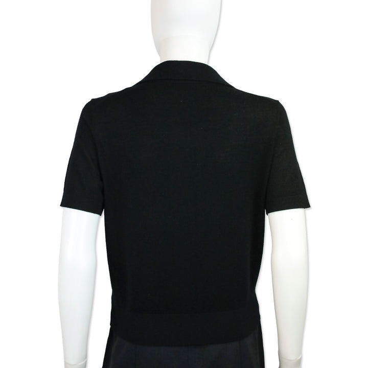 Anine Bing Merino Wool and Cashmere-Blend Moni Polo Sweater