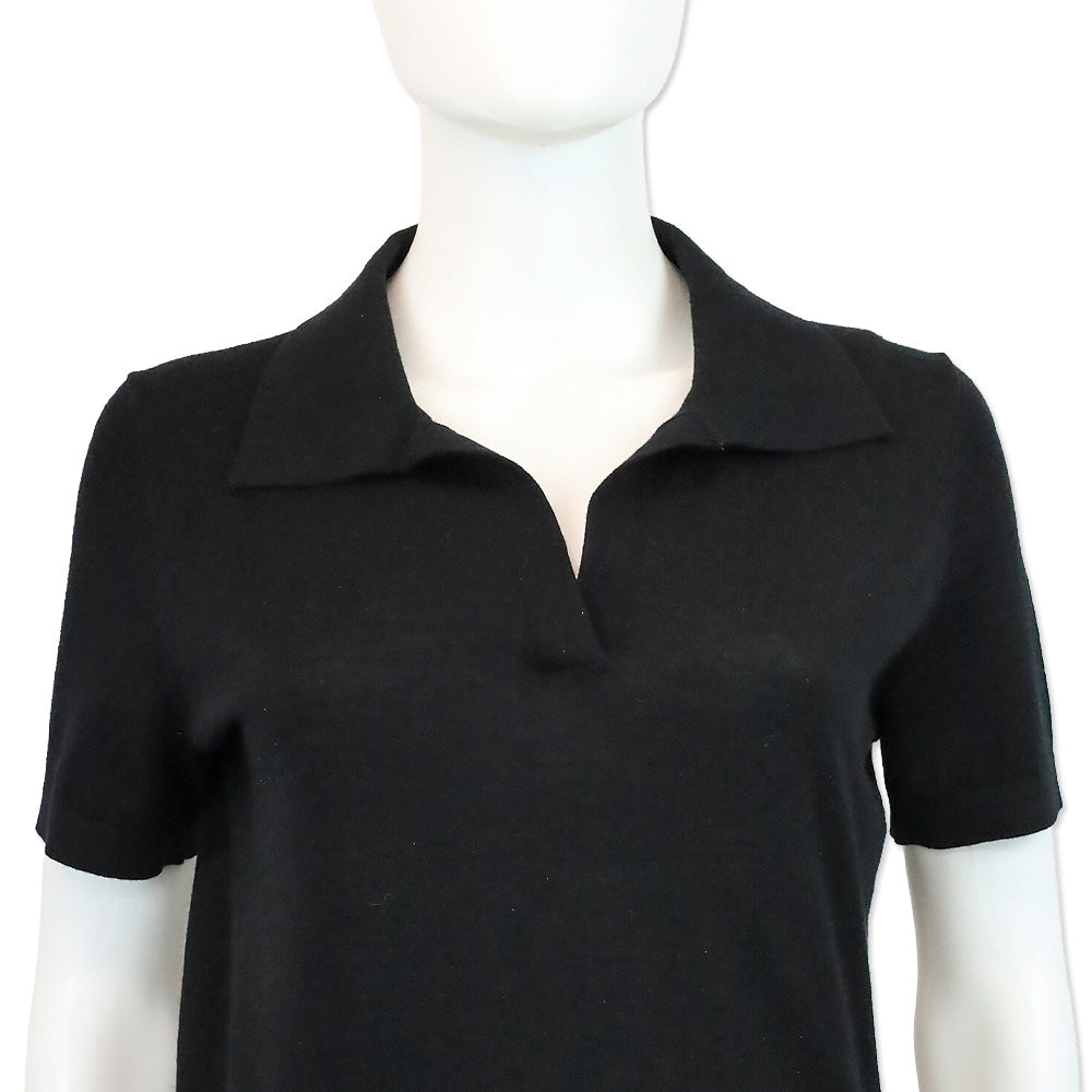 Anine Bing Merino Wool and Cashmere-Blend Moni Polo Sweater
