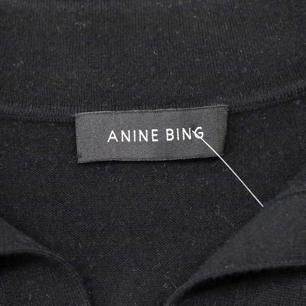 Anine Bing Merino Wool and Cashmere-Blend Moni Polo Sweater