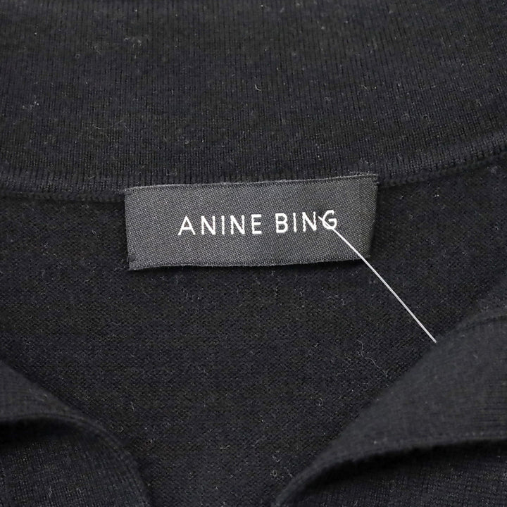 Anine Bing Merino Wool and Cashmere-Blend Moni Polo Sweater