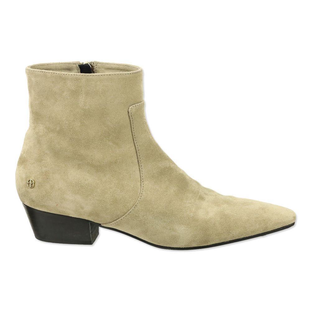 Anine Bing Sand Suede Freya Flat Boots