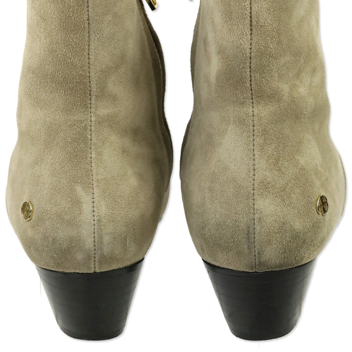 Anine Bing Sand Suede Freya Flat Boots