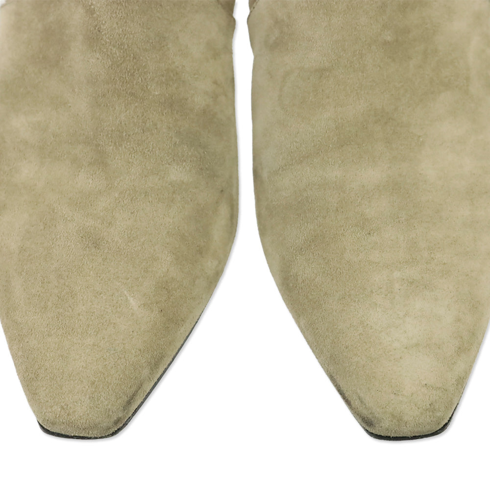 Anine Bing Sand Suede Freya Flat Boots