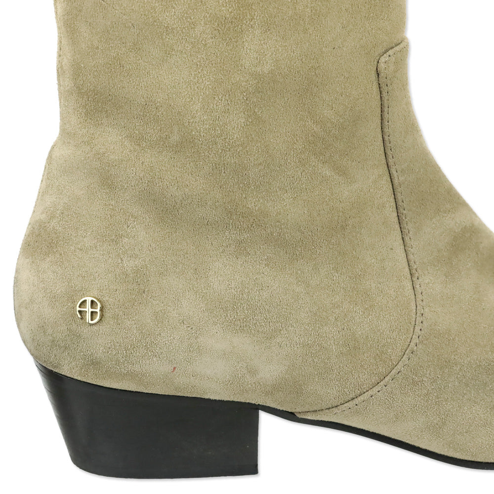 Anine Bing Sand Suede Freya Flat Boots