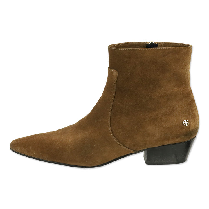 Anine Bing Tobacco Suede Freya Flat Boots