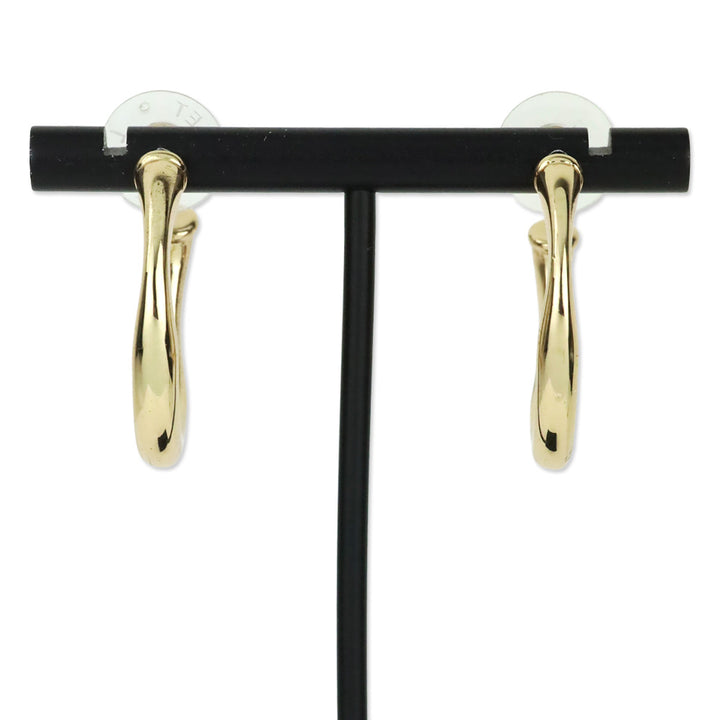 Anthropologie 14K Gold Plated Tubular Hoop Earrings