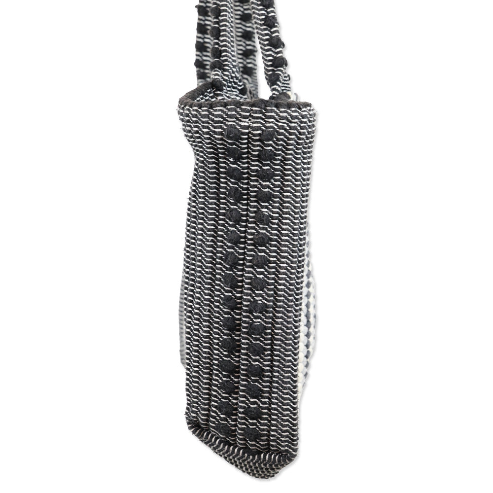 Antonello Tesse Telti Chelu Black/Grey/White Woven Tote