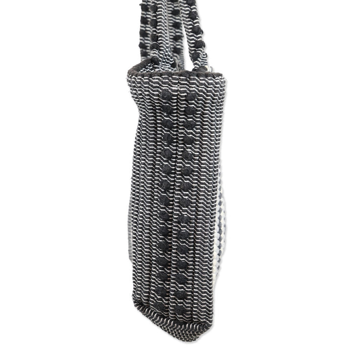 Antonello Tesse Telti Chelu Black/Grey/White Woven Tote