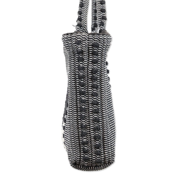 Antonello Tesse Telti Chelu Black/Grey/White Woven Tote