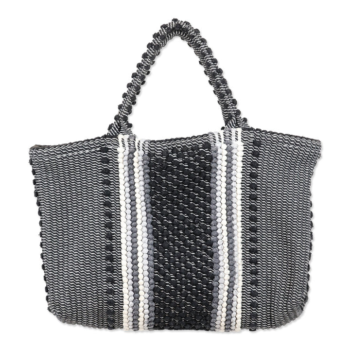 Antonello Tesse Telti Chelu Black/Grey/White Woven Tote