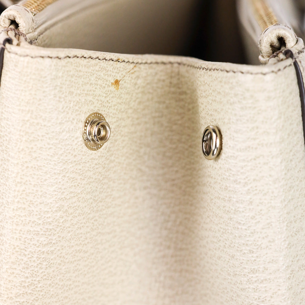Anya Hindmarch Cream Grained Leather Ebury Tote