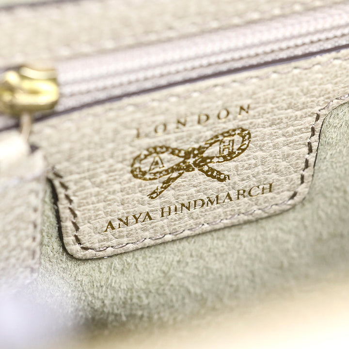 Anya Hindmarch Cream Grained Leather Ebury Tote