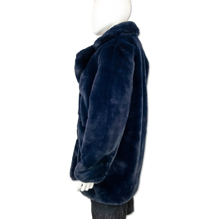 Apparis Steffi Royal Blue Faux Fur Coat