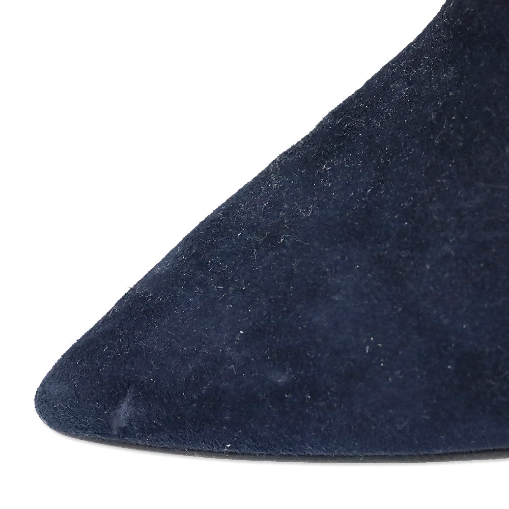 Aquatalia Navy Suede Ankle Booties