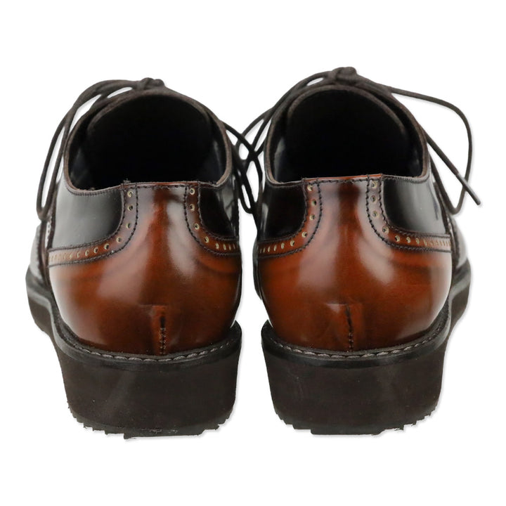 Aquatalia Xandra Brown Leather Closed Oxfords