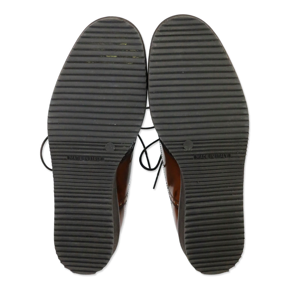 Aquatalia Xandra Brown Leather Closed Oxfords