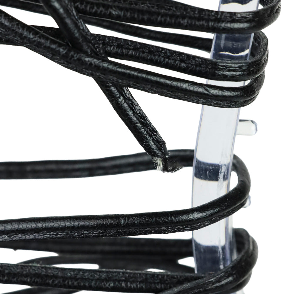 Aquazzura Black Suede and Leather Amazon Pump 105