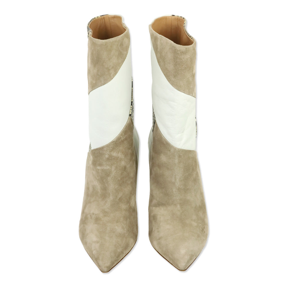 Aquazzura Multi Leather Calder Snake-Effect Ankle Boots