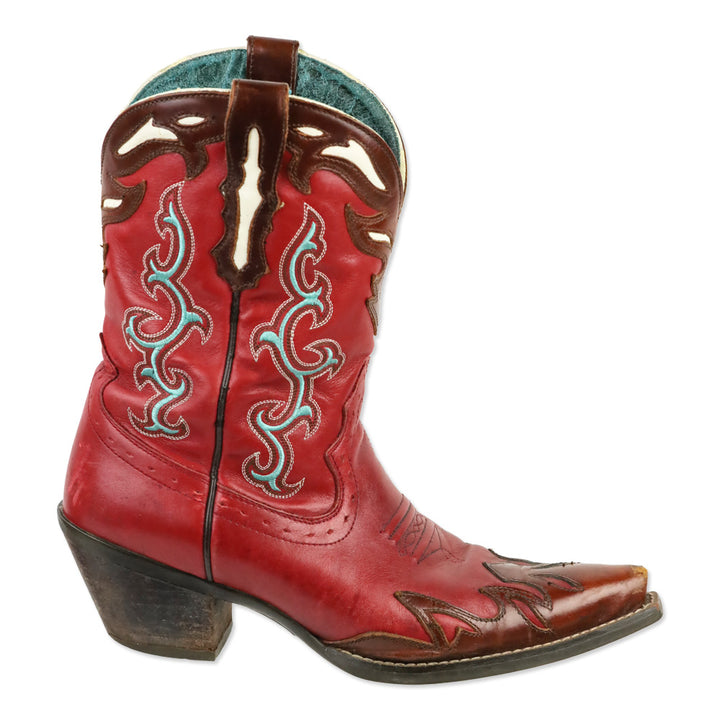 Ariat Brown/Red Wichita Mesa Leather Cowboy Boots