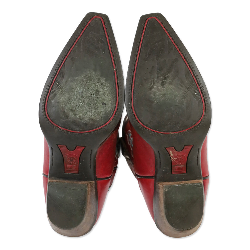 Ariat Brown/Red Wichita Mesa Leather Cowboy Boots