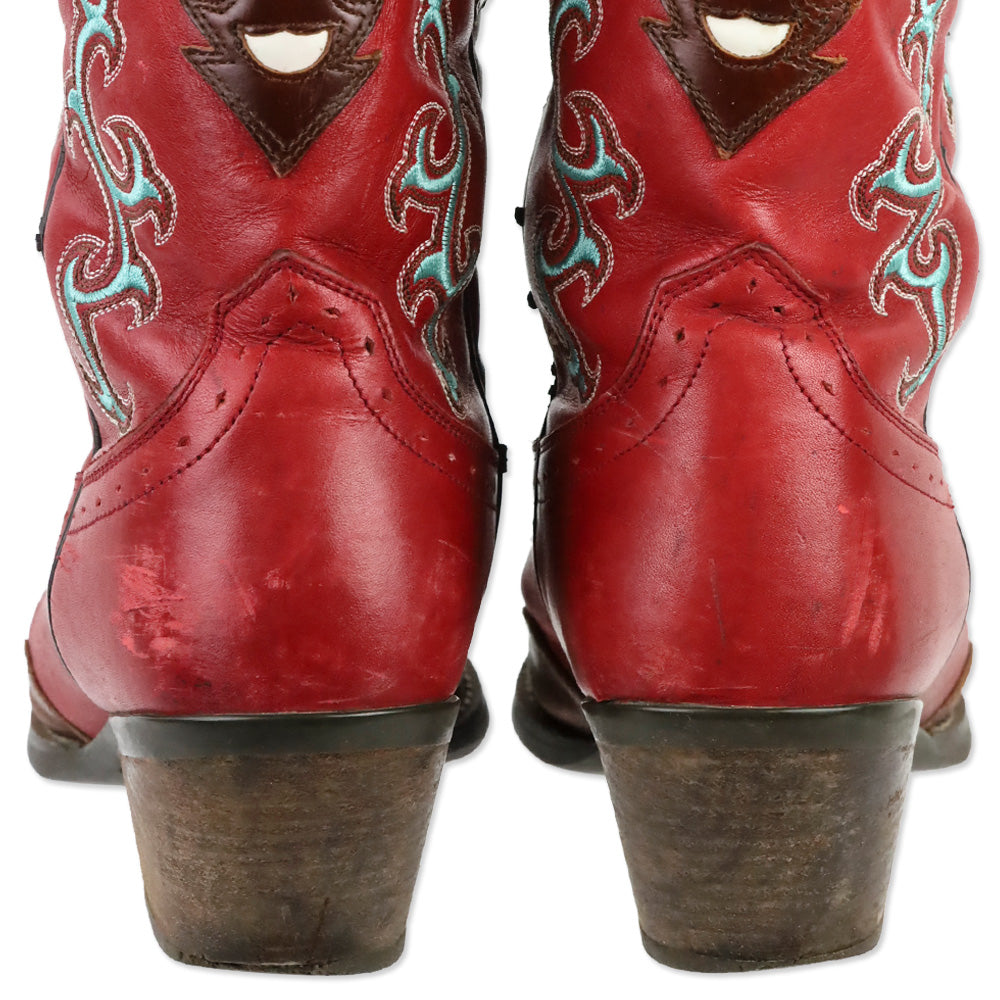 Ariat Brown/Red Wichita Mesa Leather Cowboy Boots