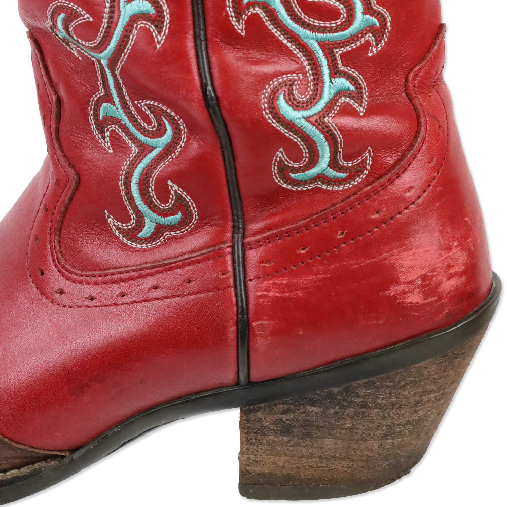 Ariat Brown/Red Wichita Mesa Leather Cowboy Boots