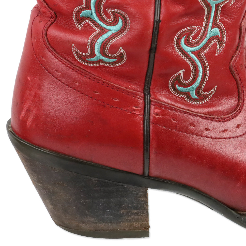 Ariat Brown/Red Wichita Mesa Leather Cowboy Boots