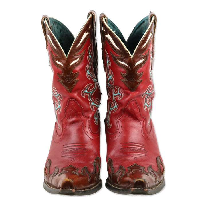 Ariat Brown/Red Wichita Mesa Leather Cowboy Boots