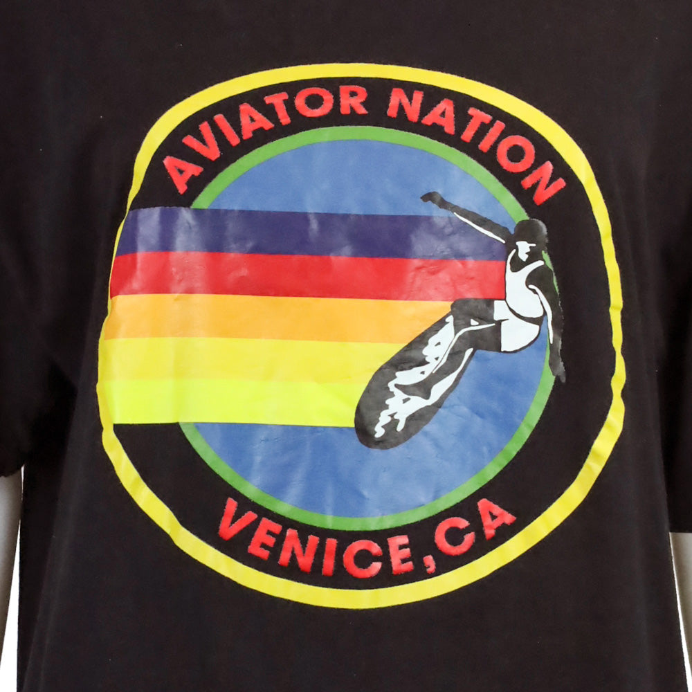Aviator Nation Black Signature Venice California Tee
