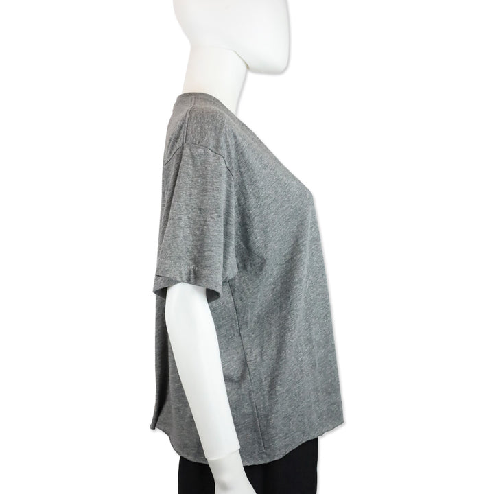 Aviator Nation Grey Lightning Bolt Boyfriend Tee