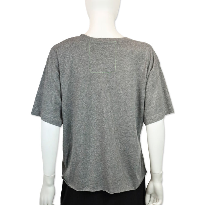 Aviator Nation Grey Lightning Bolt Boyfriend Tee