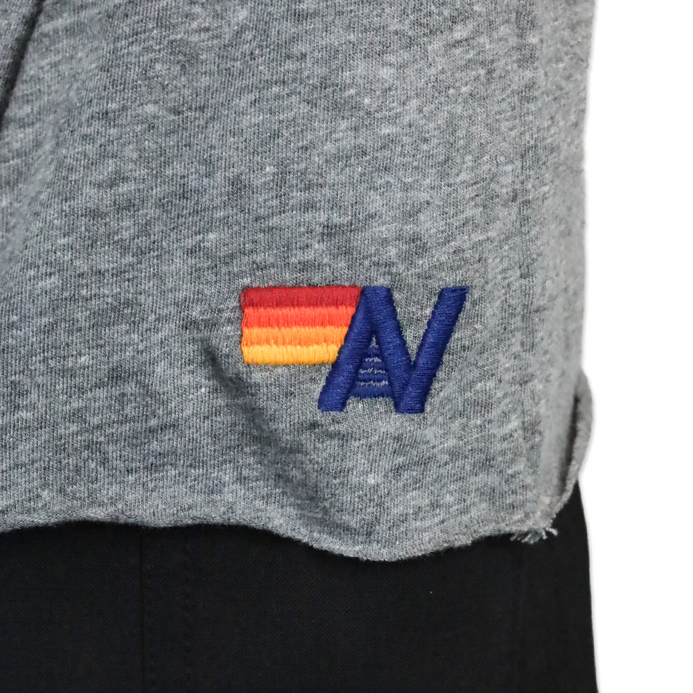 Aviator Nation Grey Lightning Bolt Boyfriend Tee