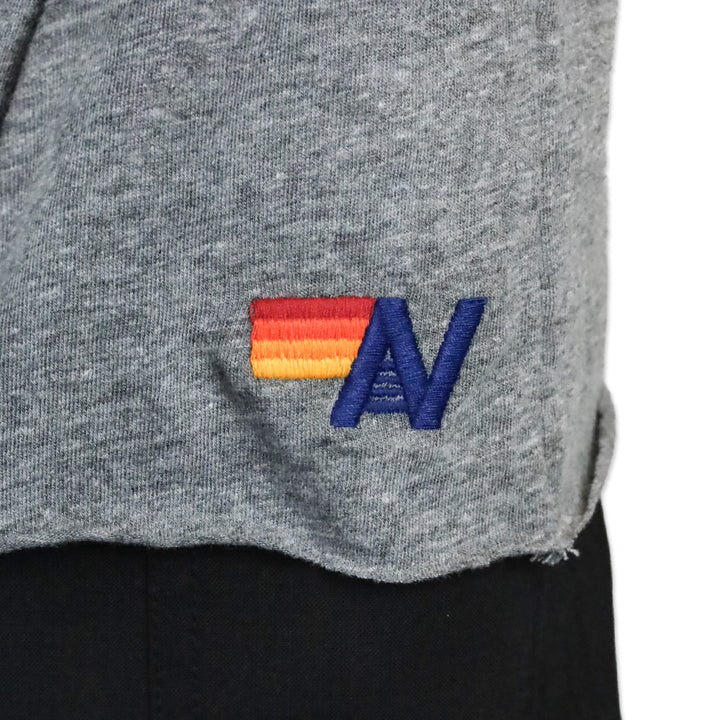 Aviator Nation Grey Lightning Bolt Boyfriend Tee