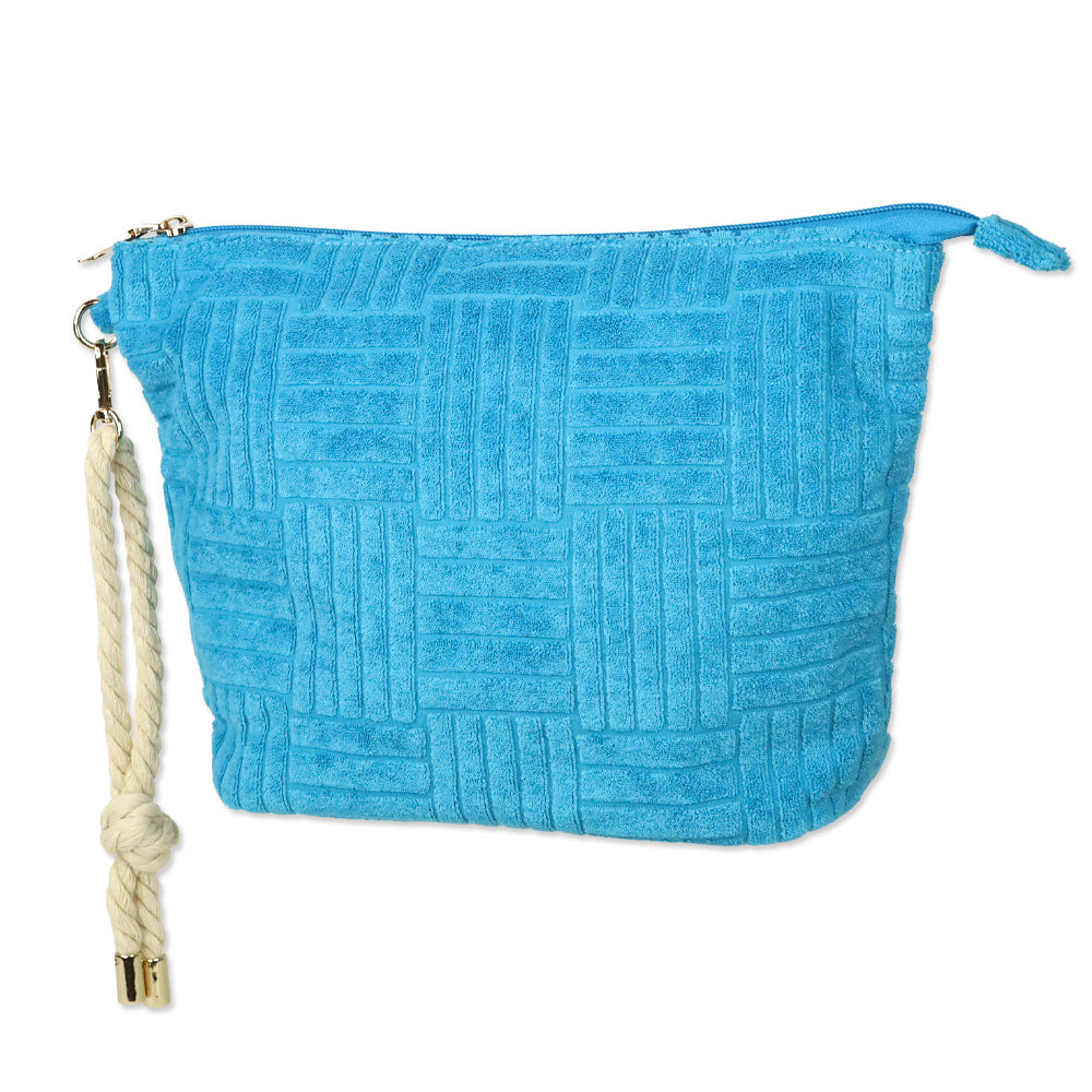BETTE Los Angeles Azure Blue Terry Waterproof Pouch