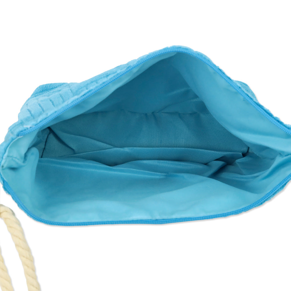 BETTE Los Angeles Azure Blue Terry Waterproof Pouch