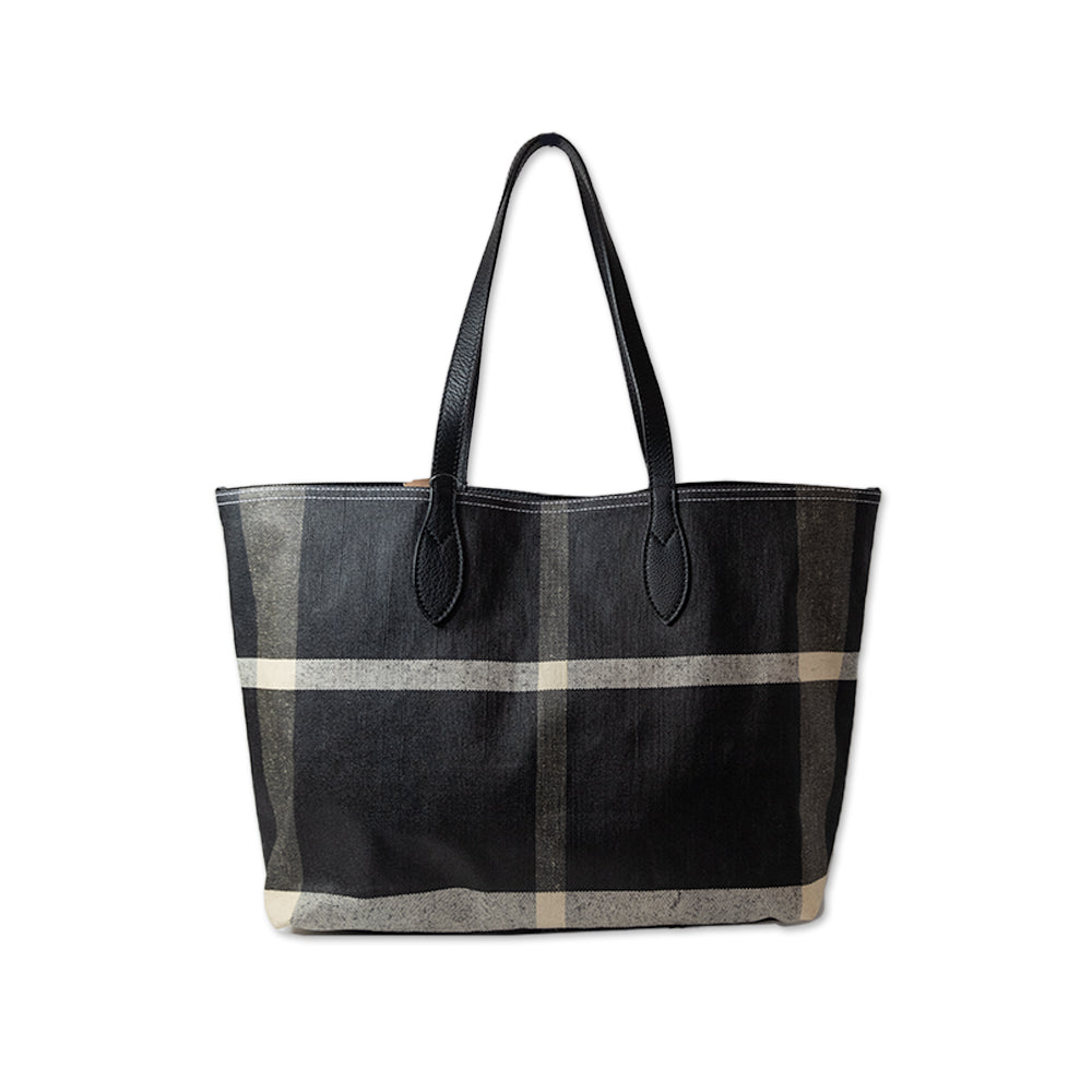 BURBERRY MEGA CHECK MEDIUM TOTE