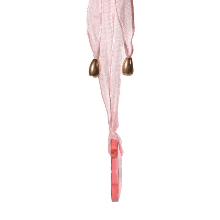 Baccarat Pink Circle Crystal Pendant Necklace