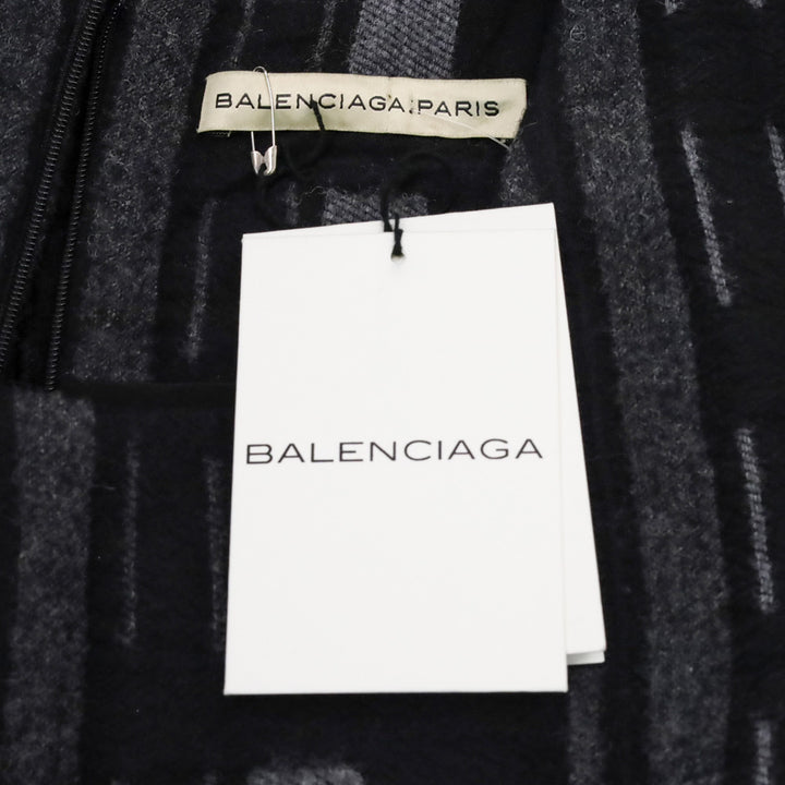 Balenciaga 2010 Black Check Plaid Sleeveless Dress