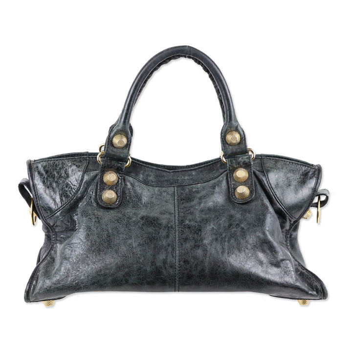 Balenciaga Anthracite Agneau Leather Giant 21 Gold Hardware Part Time Bag