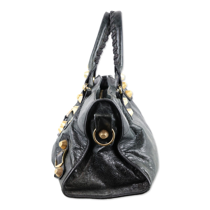 Balenciaga Anthracite Agneau Leather Giant 21 Gold Hardware Part Time Bag