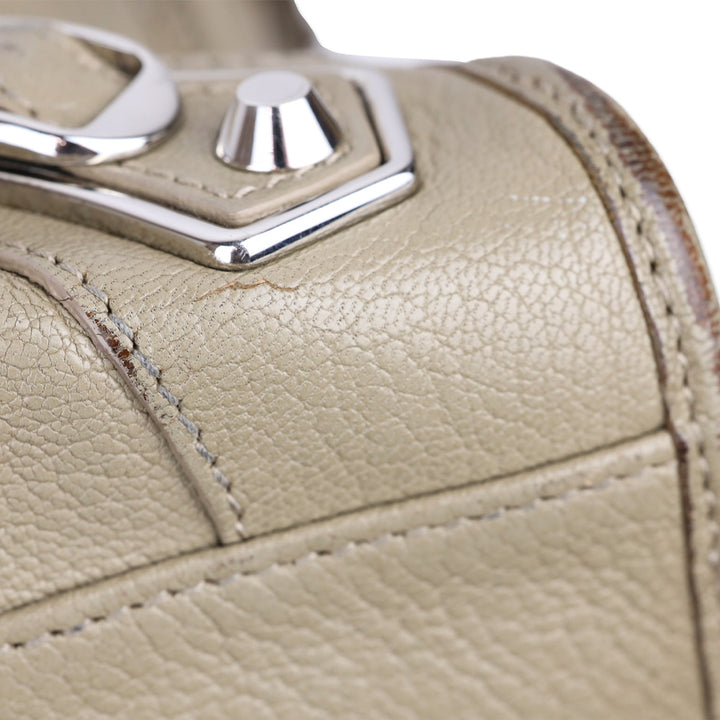 Balenciaga Beige Chèvre Leather Silver Hardware Moto City Bag