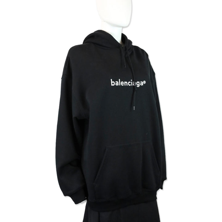 Balenciaga Black Copyright Logo Hoodie