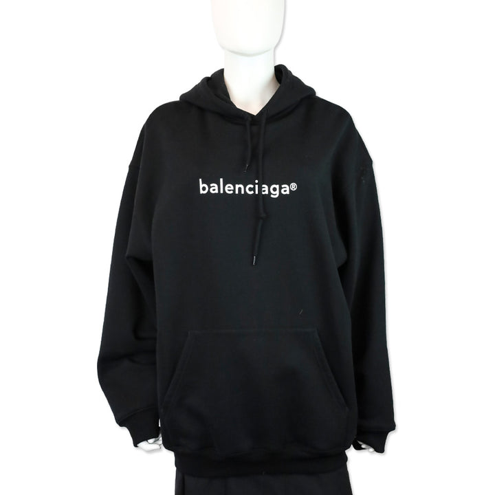 Balenciaga Black Copyright Logo Hoodie