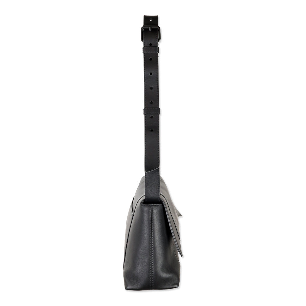 Balenciaga Black Leather Small Soft Hourglass Shoulder Bag