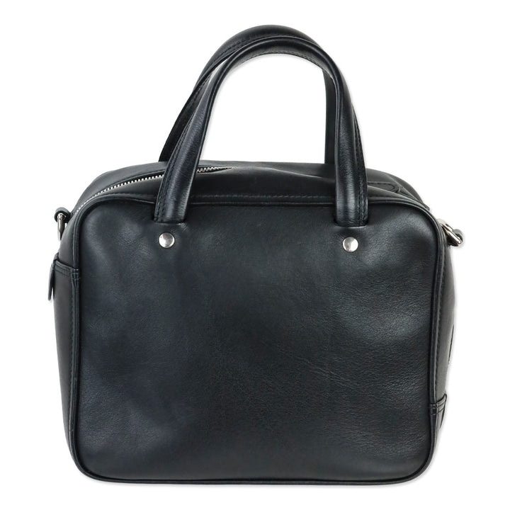 Balenciaga Black Leather XS Triangle Square Bag