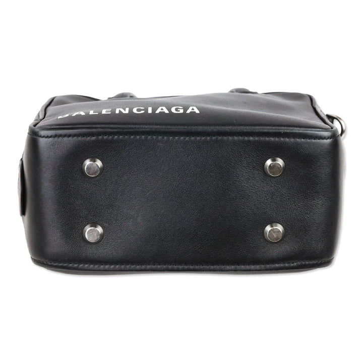Balenciaga Black Leather XS Triangle Square Bag